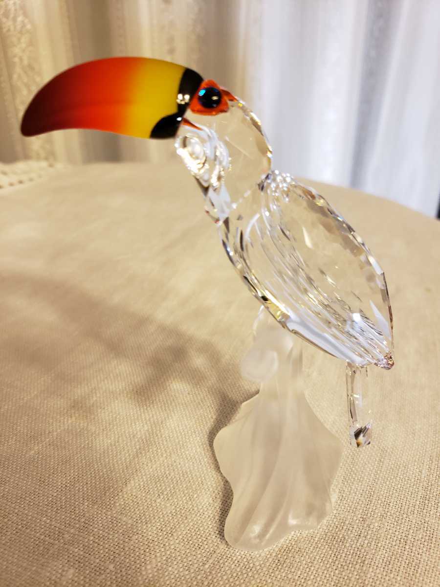 美品②　SWAROVSKI 『 オオハシ 』　置物　フィギュリン　234311 オオハシ スワロフスキー 置物 SWAROVSKI 鳥 Swarovski スワロフスキー