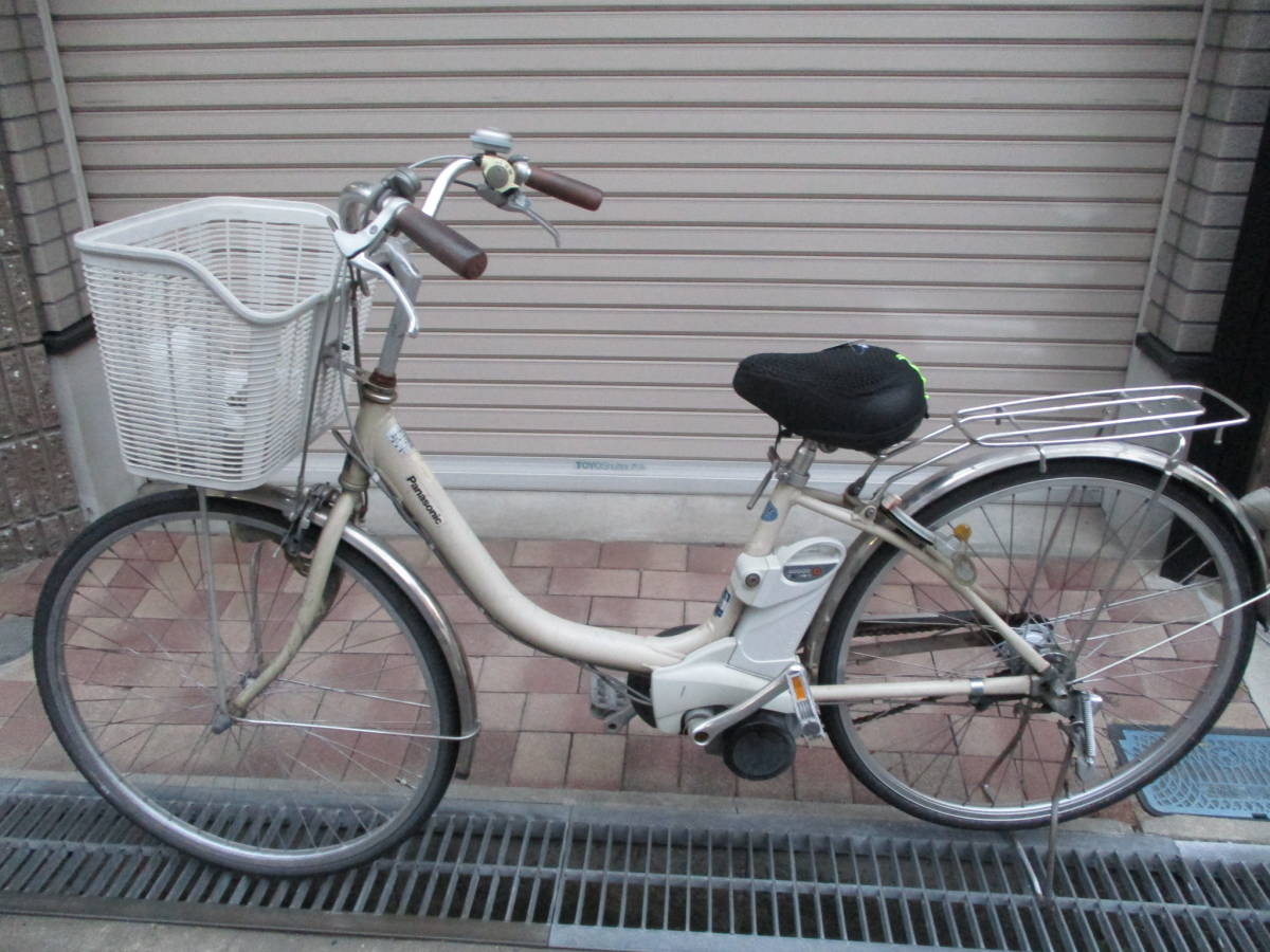 中古電動自転車パナソニック アルフィットビビ26インチ シルバー横浜 