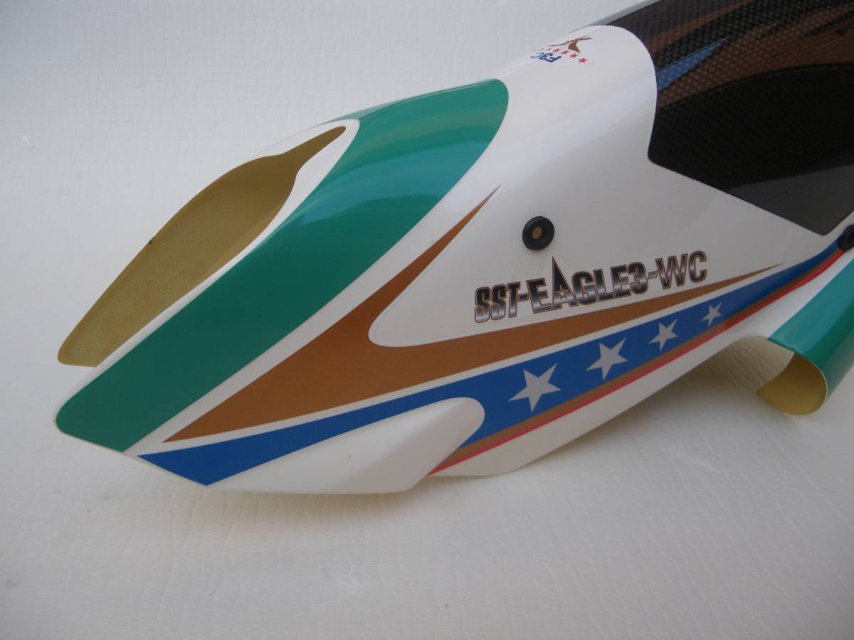 ヒロボー製　カーボンキャャノピー仕様キャビン　EAGLE 美品】HIROBO カーボンキャノピー Yahoo ヒロボー製 EAGLE テール
