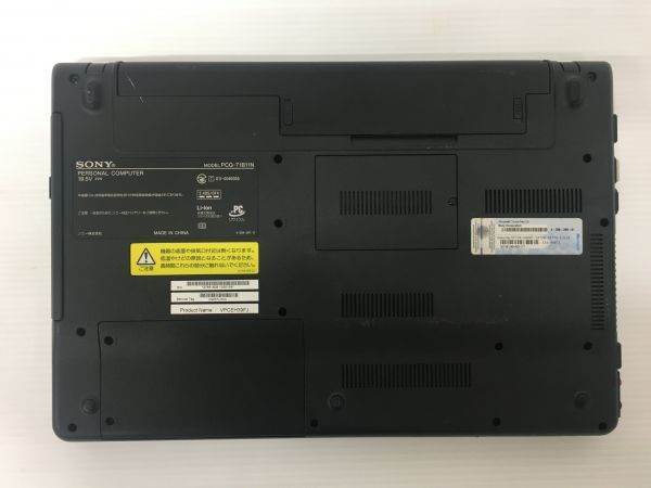 O16-044-1213-093 【ジャンク】SONY VAIO ノートパソコン PCG-71B11N