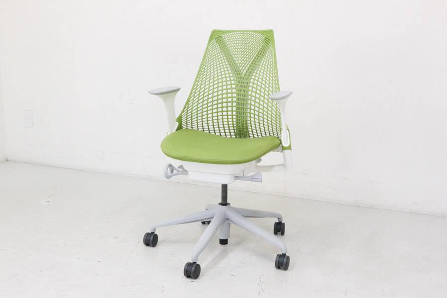 【お得】 ハーマンミラー セイルチェア 固定肘/前傾チルト無 12年製 グリーン&times;ホワイト HermanMiller SAYL CHAIR 904h16(ハーマンミラー)｜売買されたオークション情報、yahooの商品情報をアーカイブ公開 - ハーマンミラー
