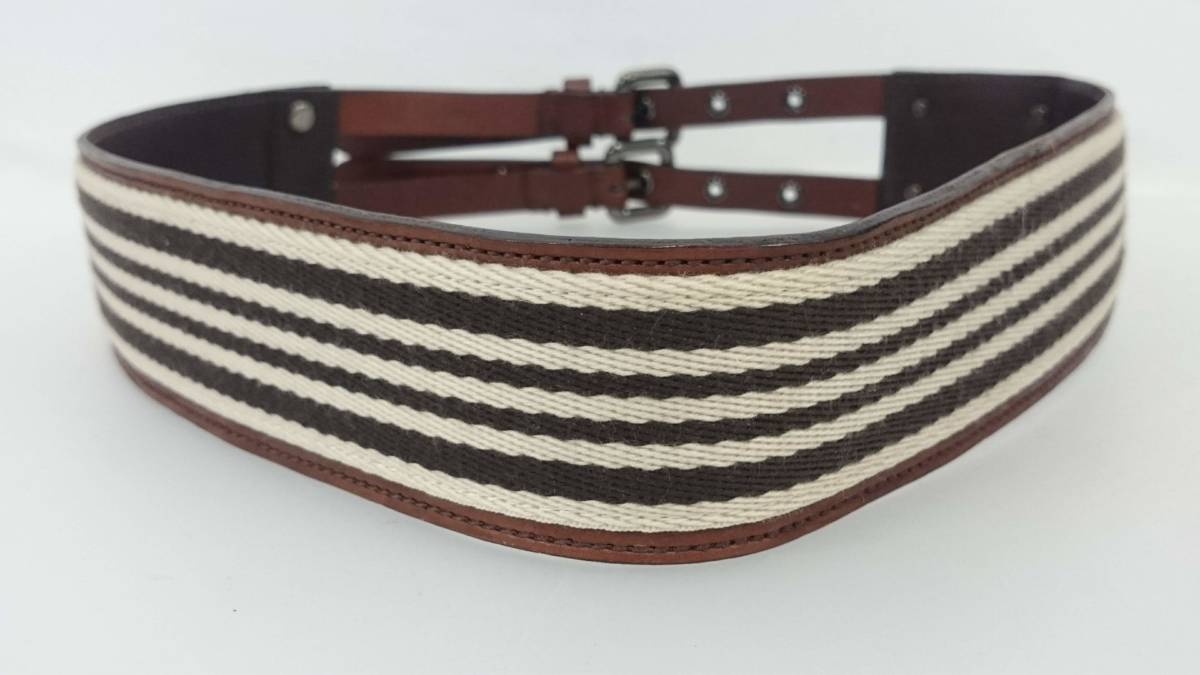 美品】BURBERRY BLUE LABEL バーバリーブルーレーベル ダブルバックル