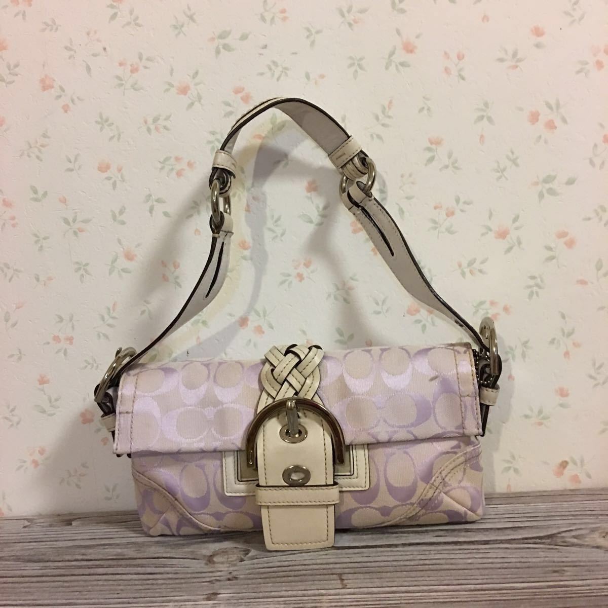 コーチ COACH シグネチャー ミニショルダーバッグ ミニ 極美品