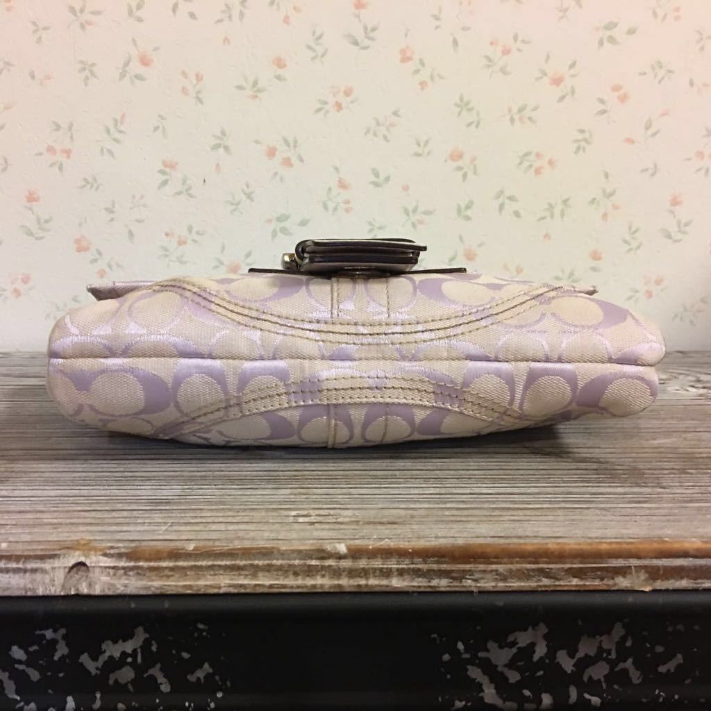 コーチ COACH シグネチャー ミニショルダーバッグ ミニ 極美品