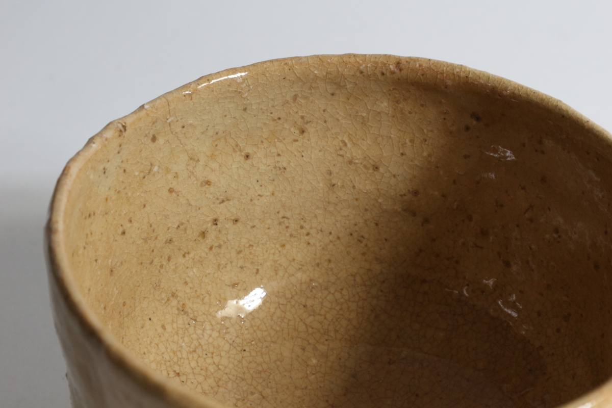 得価，豊富な 指月窯 波多野善蔵 作 萩茶碗 共箱 茶道具