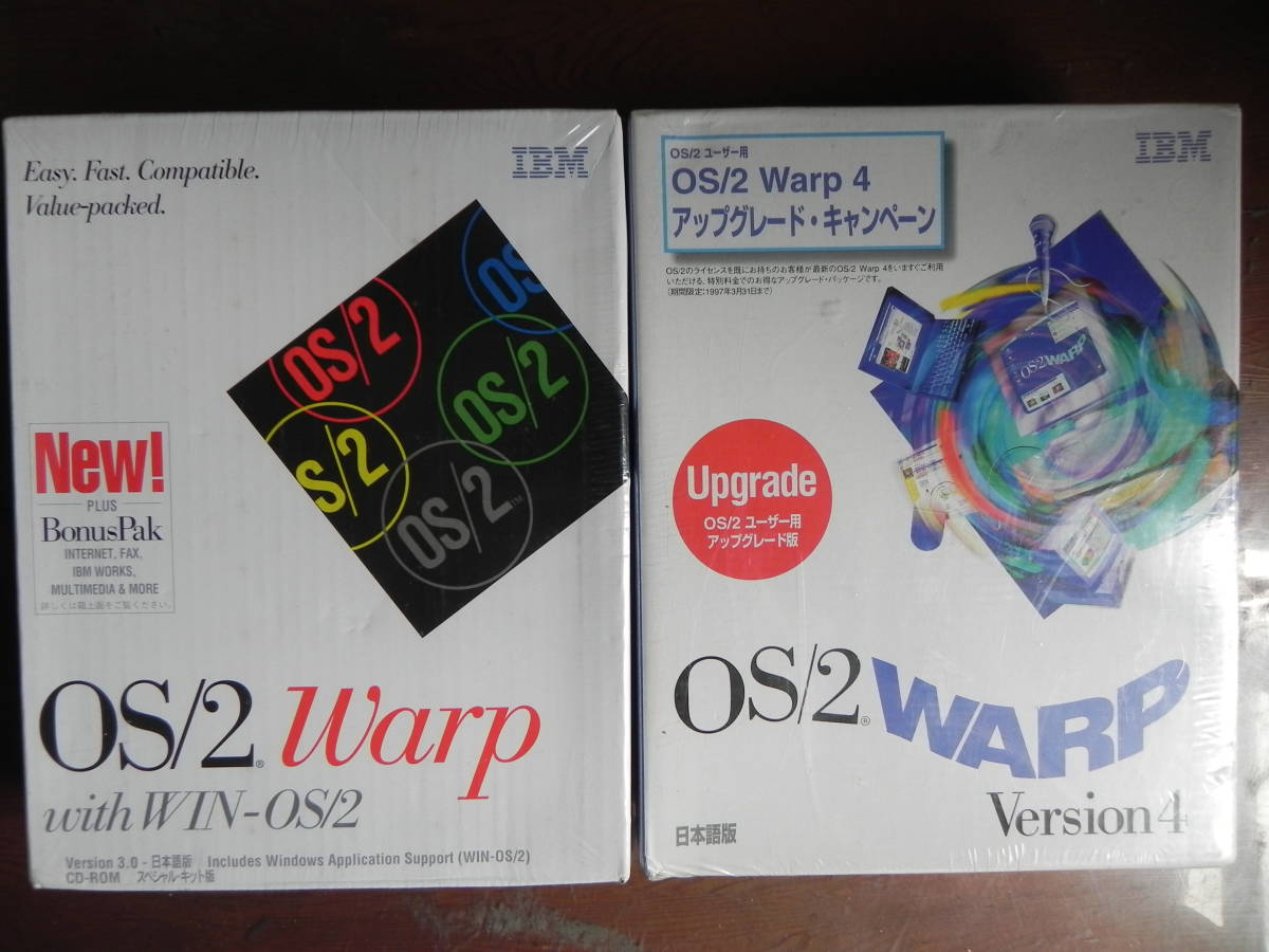  IBM OS/2 WARP Version３with win-os/2　＆　Version４（アップグレード版）_1