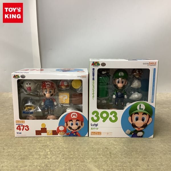 1円 ねんどろいど スーパーマリオ 473 マリオ 393 ルイージ フィギュア 売買されたオークション情報 Yahooの商品情報をアーカイブ公開 オークファン Aucfan Com
