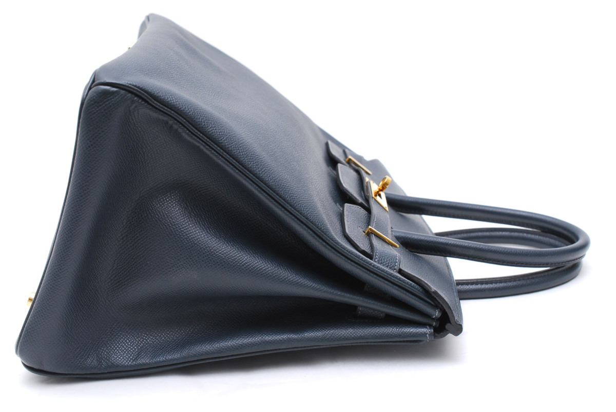 1円スタート エルメス Hermes バーキン35 エプソン ハンドバッグ 四角g刻印 07年製 ゴールド金具 ネイビー系 6904 バーキン 売買されたオークション情報 Yahooの商品情報をアーカイブ公開 オークファン Aucfan Com