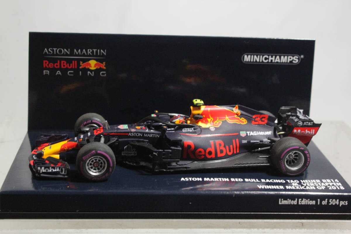 MINICHAMPS 1/43 レッドブル RB14 フェルスタッペン 2018年 メキシコGP