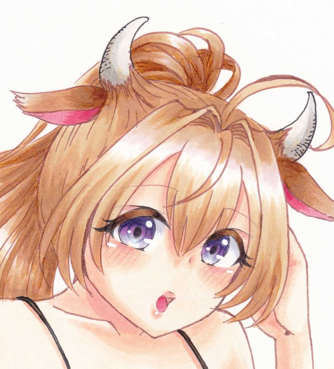 手描きイラスト オリジナル 約a5サイズ 謹賀新年 丑年 ビキニ 女の子 手描きイラスト 売買されたオークション情報 Yahooの商品情報をアーカイブ公開 オークファン Aucfan Com