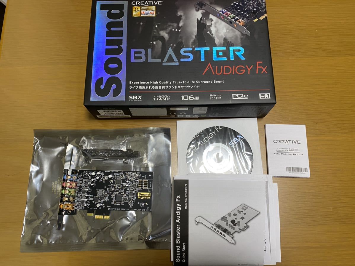 Sound BLASTER AUDIGY Fx ハイレゾ対応サウンドカード SN-AGY-FX_1