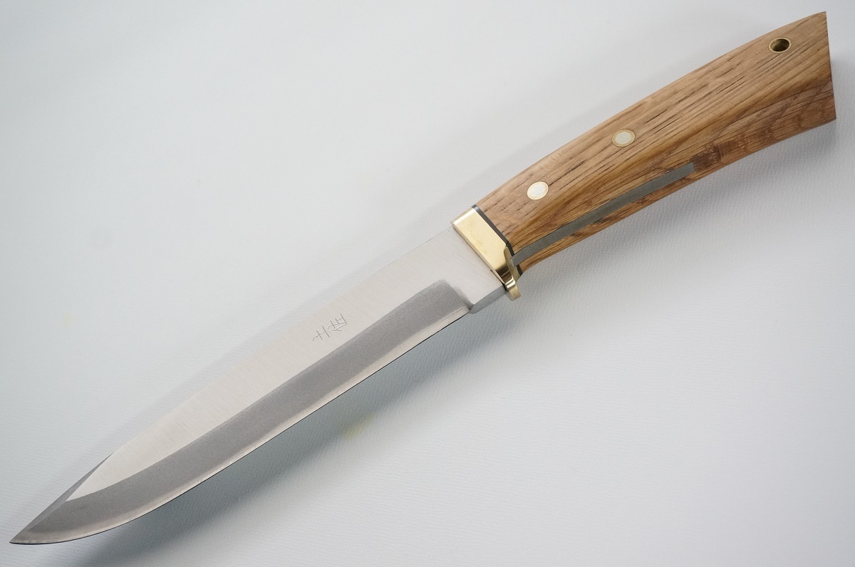 定番人気，新作登場 IC.CUT TOSHIYUKI ASADU アイシーカット 土佐利幸作 浅津利幸作 土佐伝 短刃 小鉈 武生青鋼 両刃 革ケース付 MI-13 0605(ハンティングナイフ、狩猟刀)｜売買されたオークション情報、yahooの商品情報を ハンティングナイフ、狩猟刀