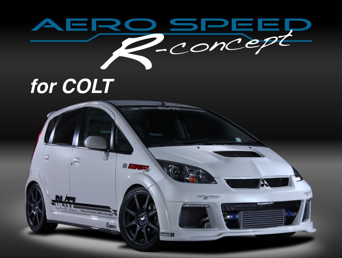 【BLITZ/ブリッツ】 AERO SPEED (エアロスピード) R-Concept フロントバンパースポイラー コルトラリーアート バージョンR Z27AG [60130] SPEED AERO R-Concept Trunk トランクスポイラー デミオ