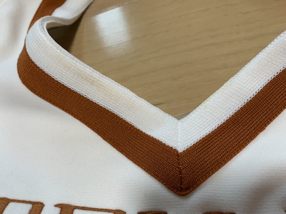 【送料無料】VARSITY/JCA製 チアユニフォーム チア リーディング レディース 上下セット　ホワイト/ブラウン_4