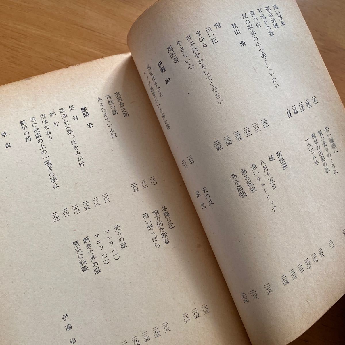現代詩人全集第六巻現代2」角川文庫 中野重治壺井繁治萩原恭次郎小野十 
