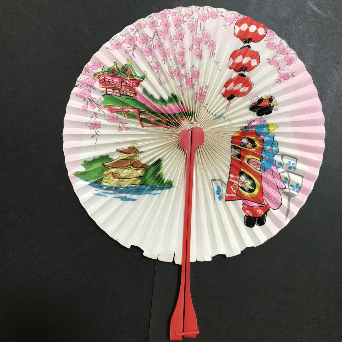 昭和レトロ 七五三 扇子 折りたたみ扇子 京都 舞妓柄 和装小物 伝統 