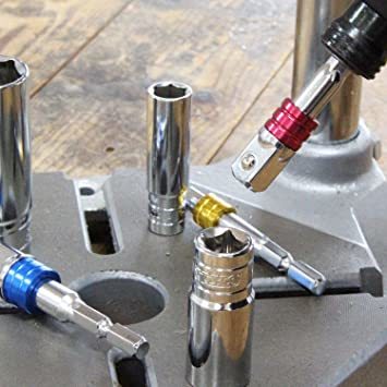  カラフルコードリングヘックスシャンクインパクトグレードソケット3本 差込角 6.35(1/4")・9.5(3/8&q_6