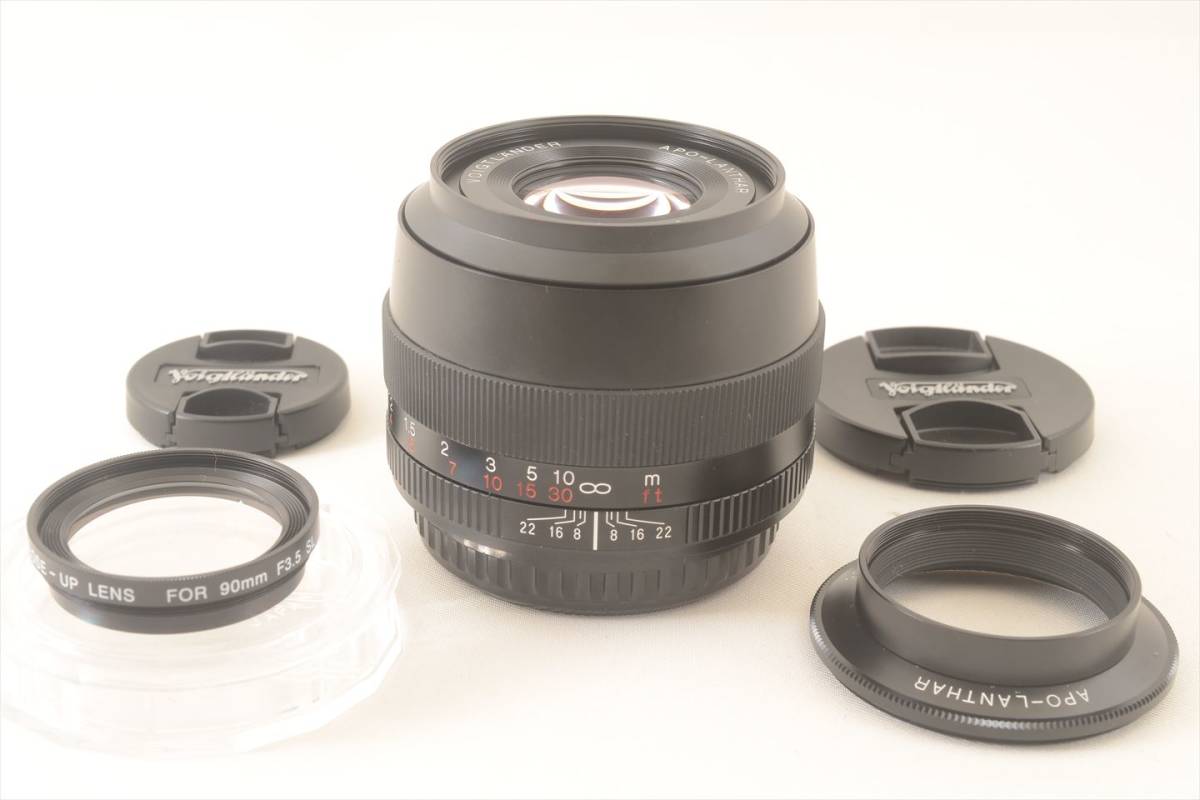 フォクトレンダー Voigtlander Apo Lanthar 90mm F3.5 SL EF Canon 美品 4910#J Voigtlander APO-LANTHAR F2 f&frasl;3.5 Zマウント zマウント
