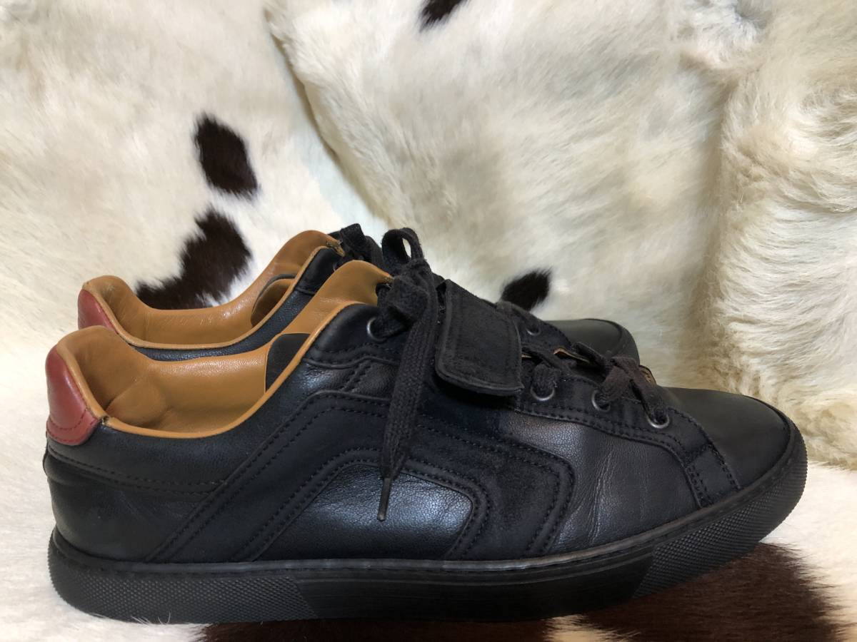 かっこいいエルメス HERMES メンズ レザーベルクロスニーカー40.5(男性 