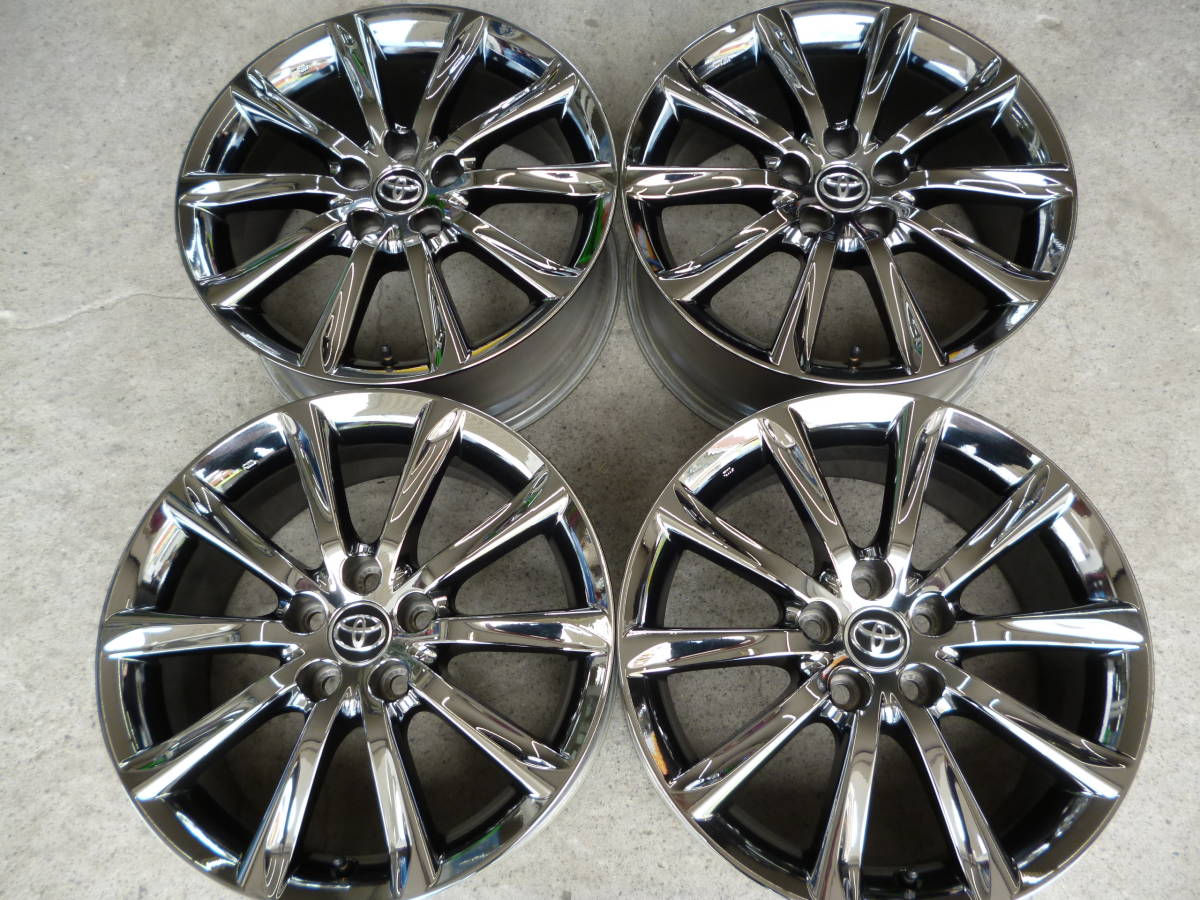 限定SALE，安い トヨタ 純正 130系 マークX 後期 メッキ スパッタリング 4本 クラウンにも 18&times;8J+45(5穴)｜売買されたオークション情報、yahooの商品情報をアーカイブ公開 - オークファン 5穴