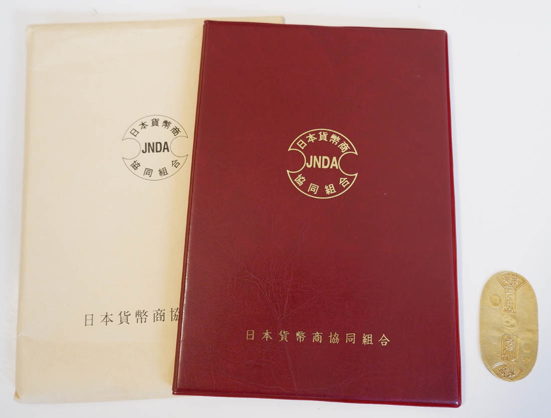 桐箱入純銀造幣局刻印入小判「天保五両判」デザイン純銀小判100g