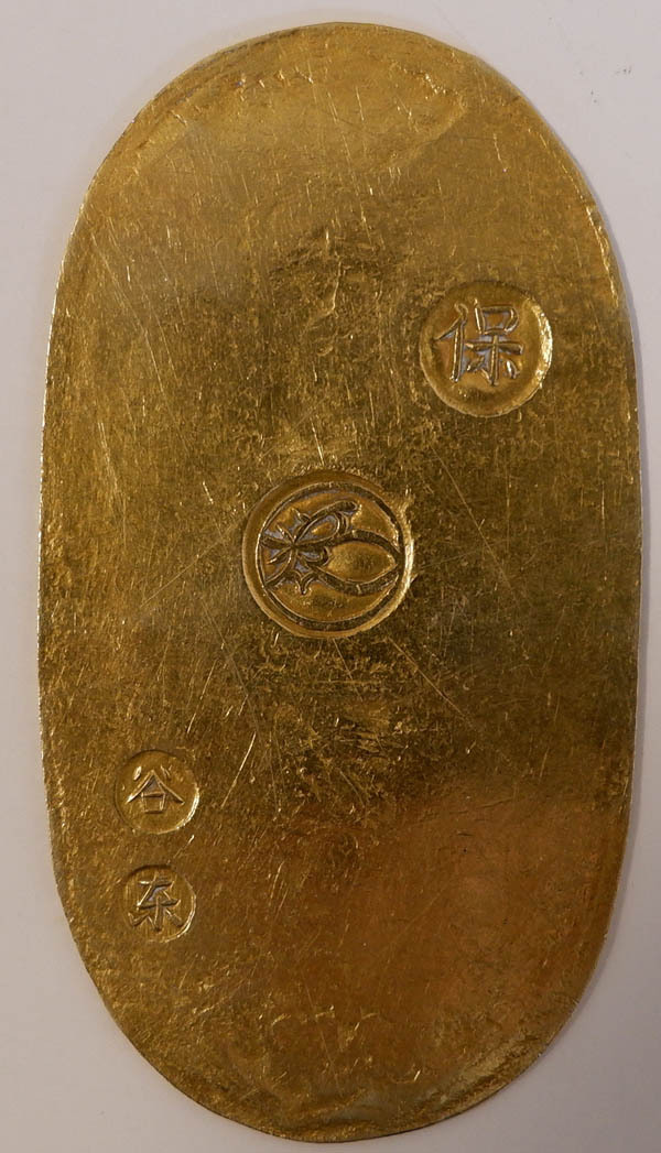 純銀 造幣局検定刻印入り小判 天保五両判 100g 2 天保五両判