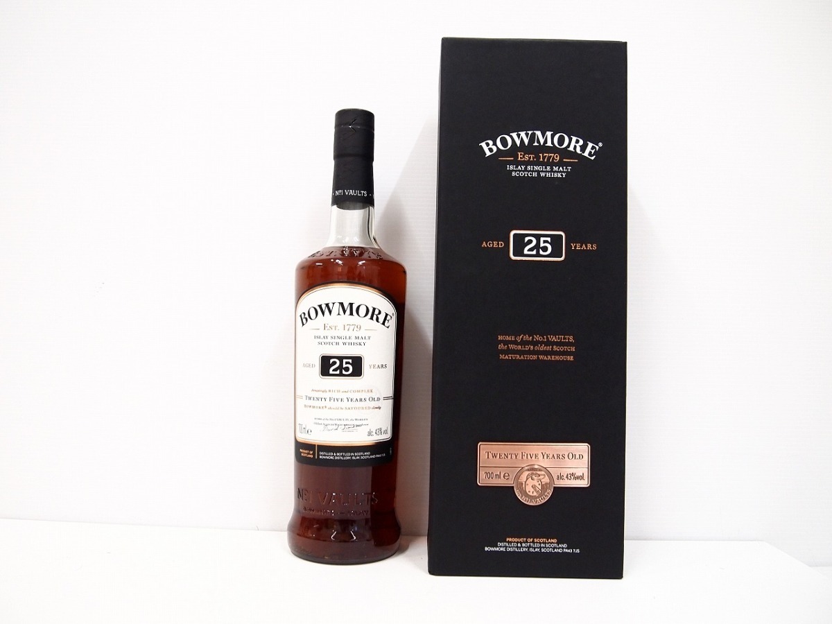 BOWMORE 25 ボウモア 25年 シングルモルト スコッチウイスキー 700ml