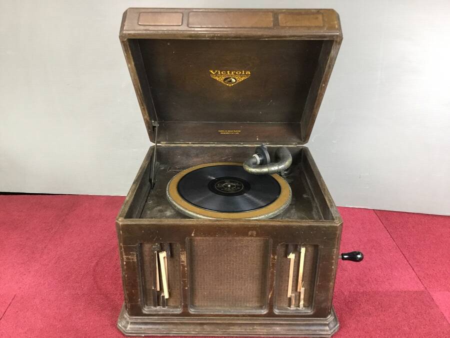 動作確認済み　ビクター　victrola アンティーク蓄音機　J1-81 蓄音機 ビクトローラ ビクター J1-81 実動 Yahoo!オークション victor