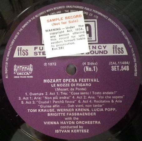⁄ TRADING ETERNA [DECCA] I.ケルテス指揮ウィーンpo. モーツァルト 英