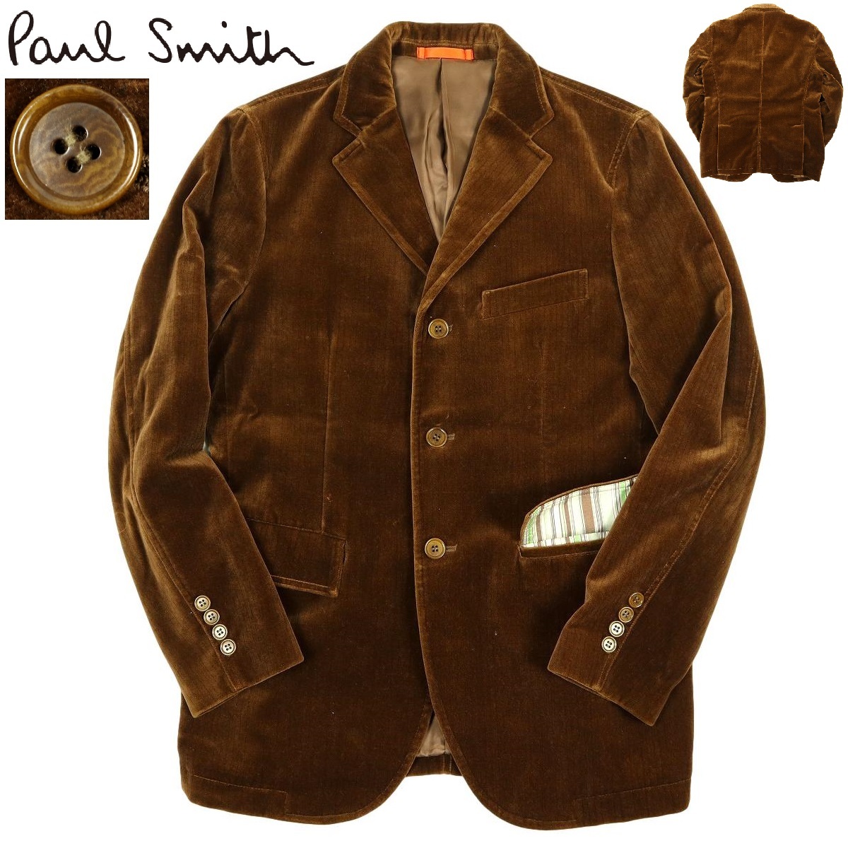 B1052】【美品】Paul Smith LONDON ポールスミスロンドン テーラード 