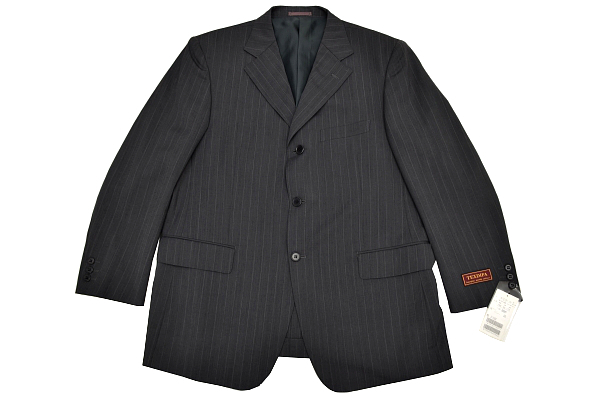 U-312★新品★TEXDIFA★チャコールグレー ストライプ 3つボタン テーラードジャケット ワンタック パンツスーツ 胸囲102cm BB6 -D\u0027URBAN SESSERA HOLIDAY｜クロスプラス公式通販サイト Track Jacket 公式サイト