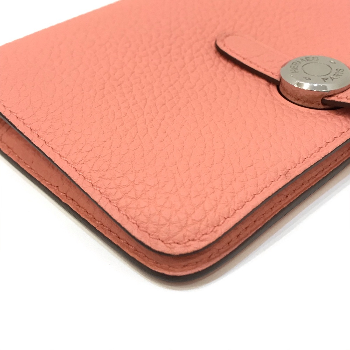 HERMES エルメス ドゴン コンパクト トゴ/クレヴェット T刻印 財布 