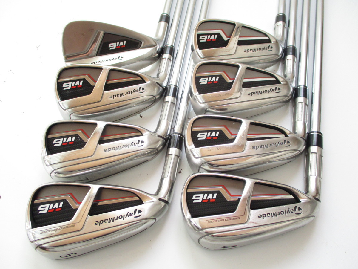 左用 テーラーメイド M6 4-PW，AW 8本 REAX STEEL85(R) レフティ