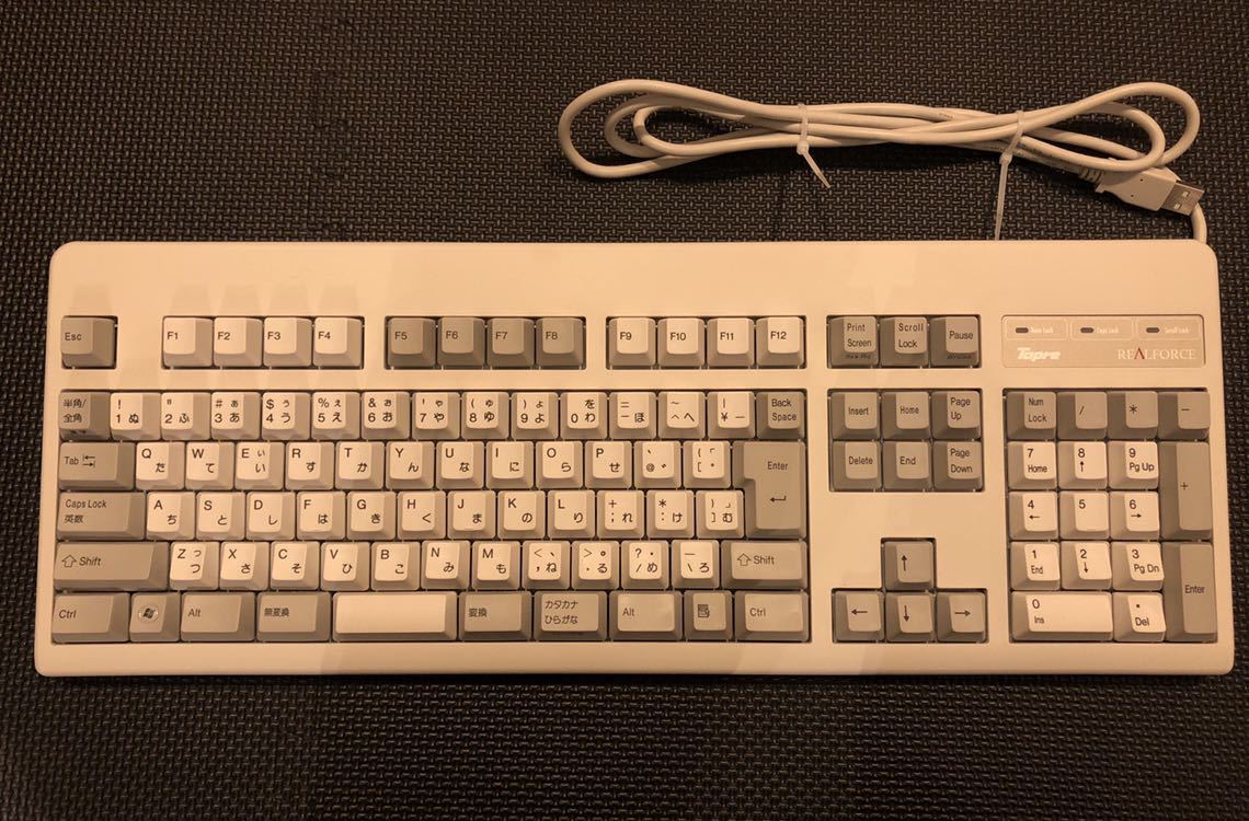 東プレ REALFORCE 108UH-S SA010S 静電容量無接点方式キーボード 静音モデル 日本語108キー Topre 動作確認済みです_1
