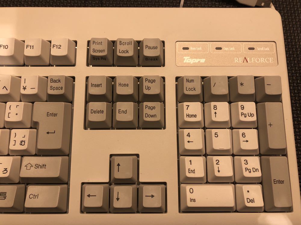 東プレ REALFORCE 108UH-S SA010S 静電容量無接点方式キーボード 静音モデル 日本語108キー Topre 動作確認済みです_5