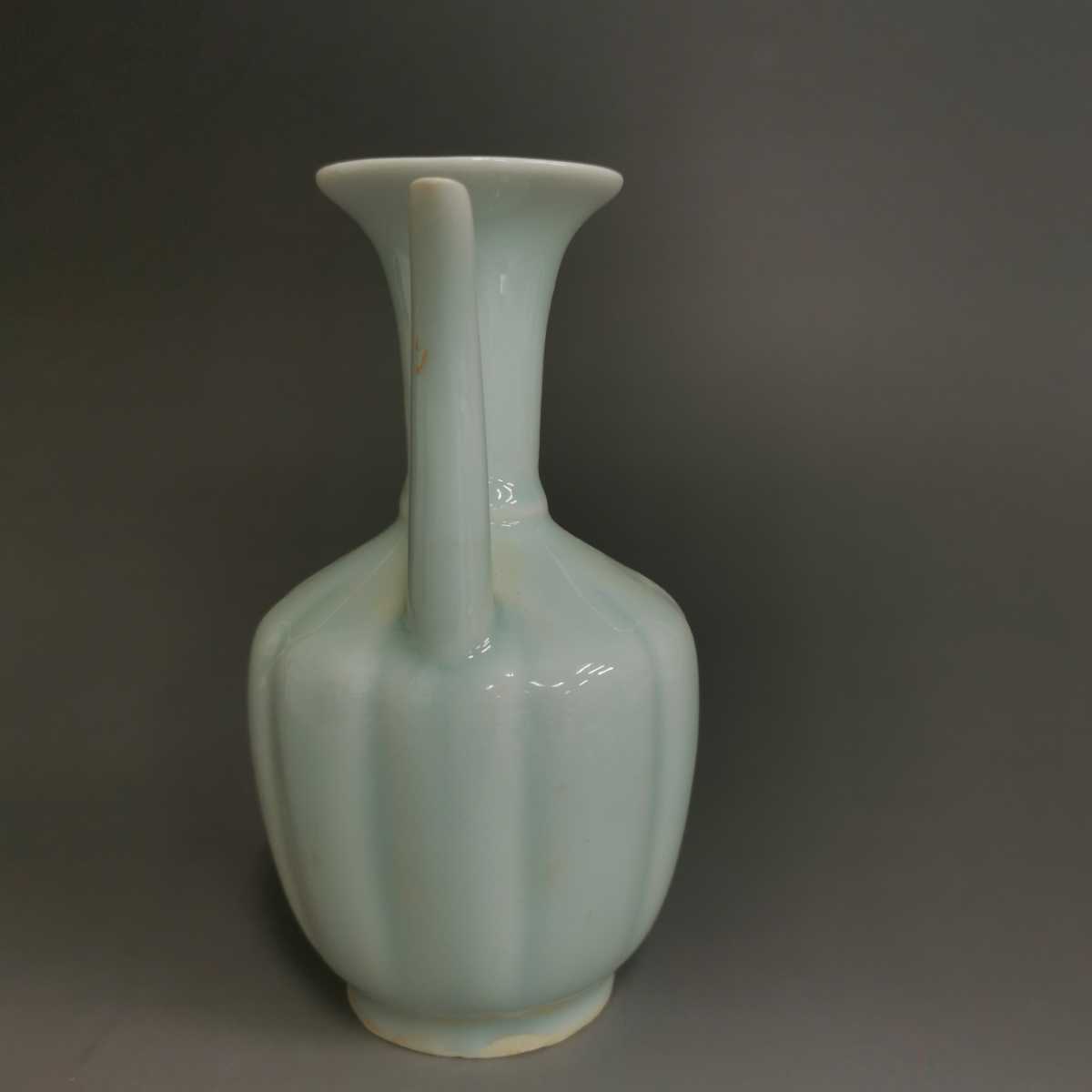 北宋時代　青白磁瓜形水注　影青執壺　湖田窯　影青 水注　水指　（F119） 北宋時代青白磁瓜形水注影青執壺湖田窯影青 水注水指（F119）