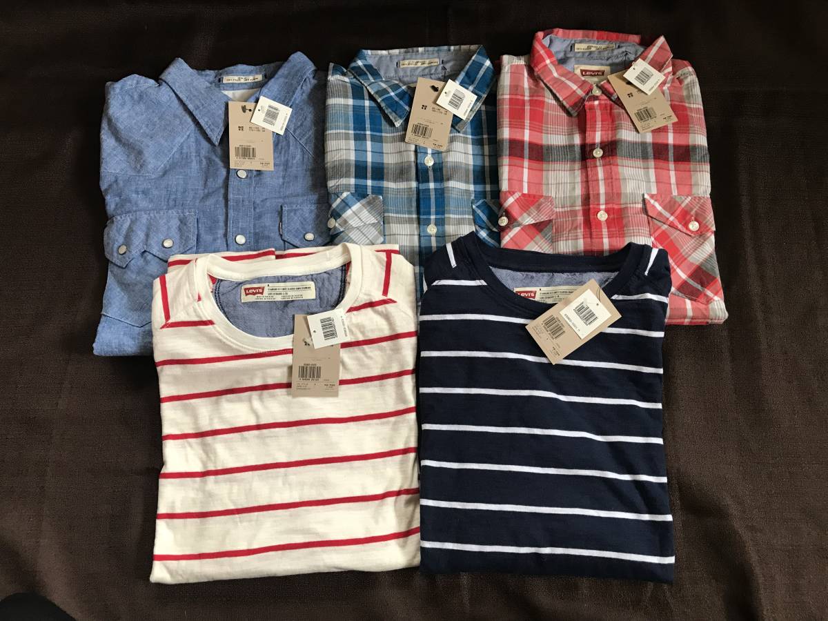 新品 送料込 5点セット Levi's リーバイス ウエスタンシャツ チェック