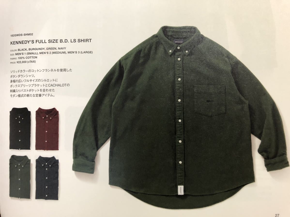 美品 DESCENDANT KENNEDY