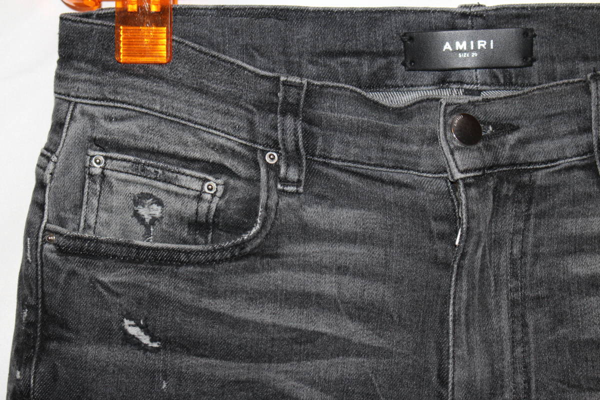 AMIRI(アミリ) ダメージ加工デニムパンツ ブラック サイズ 29 AMIRI 