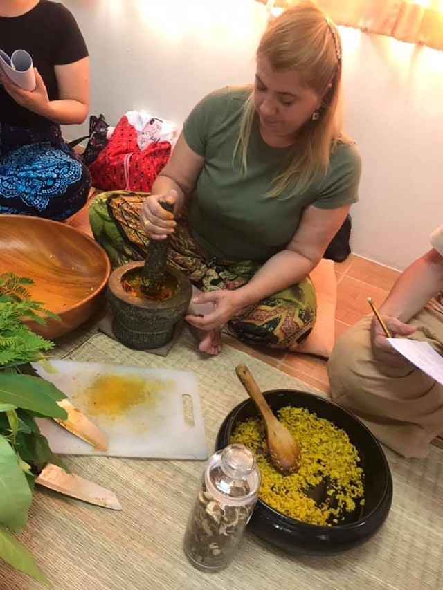 オングタイマッサージスクール　オリジナルハーブボール　60ｇ　4個セット_2