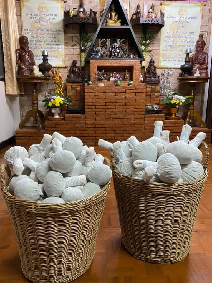 オングタイマッサージスクール　オリジナルハーブボール　60ｇ　4個セット_3