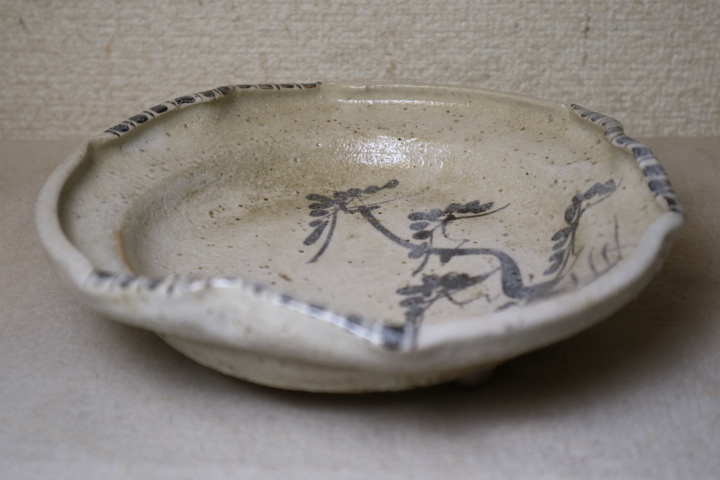 INITIAL RING -GOLD-（Ｐ）サイズ#7 Mn469『酒器コレクター泣く泣くの放出品』江戸時代 紅志野 筒 向付