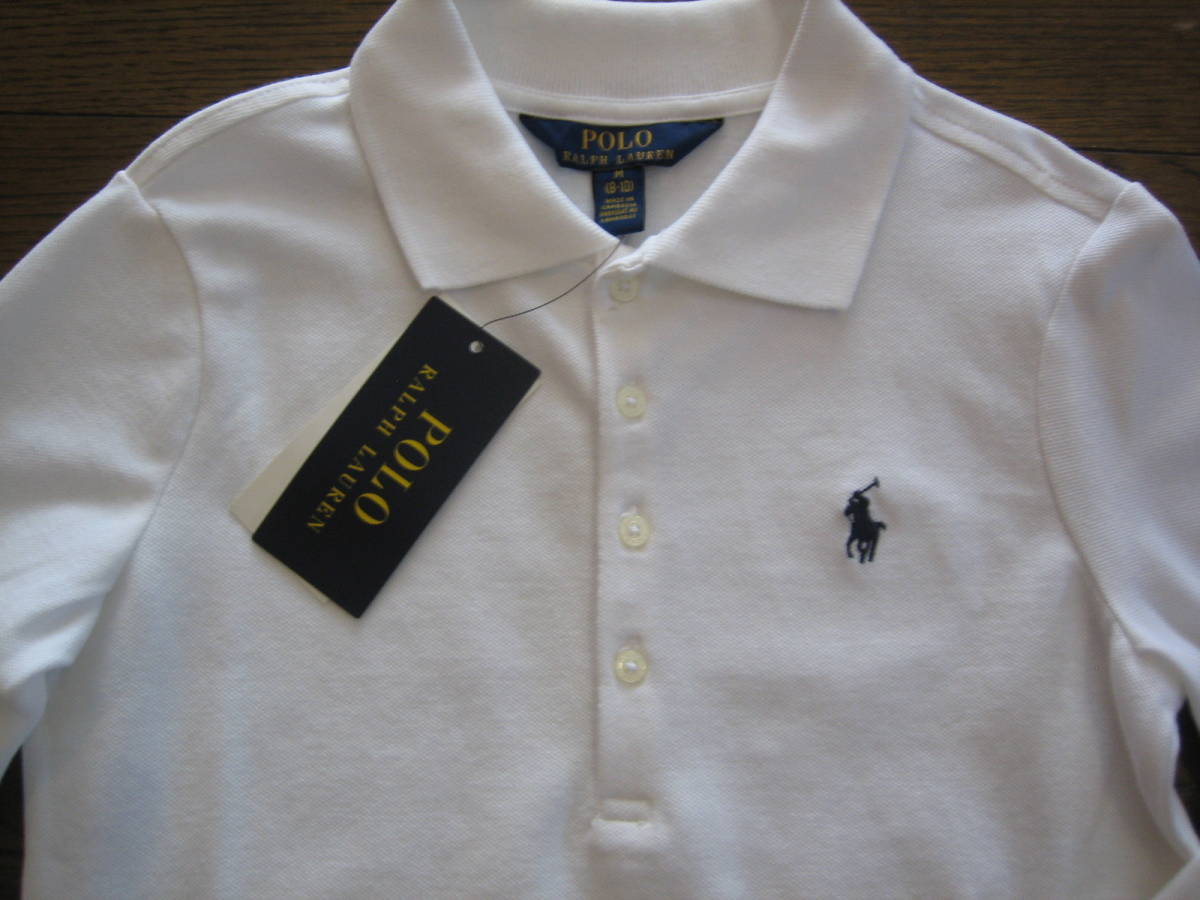 【伊勢丹購入新品】ポロラルフローレンGOLF長袖ポロシャツ　ホワイト色Mサイズ 新品タグ付 ラルフローレン 長袖ポロシャツ M 白