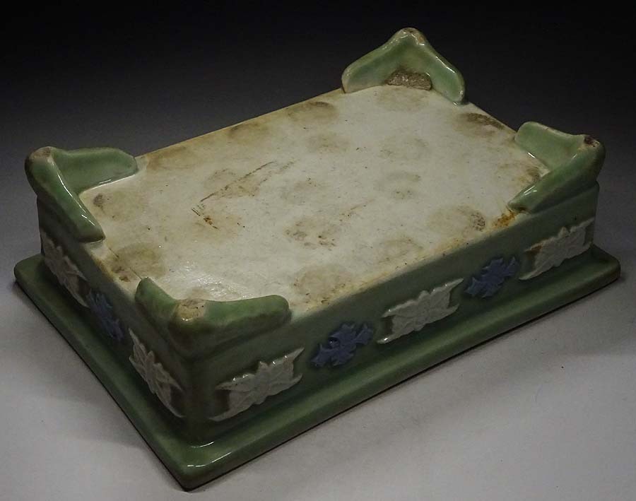 Yahoo!オークション 「尾張焼 蘭鉢 緑屋c□ 工芸品 幅約31.5cm