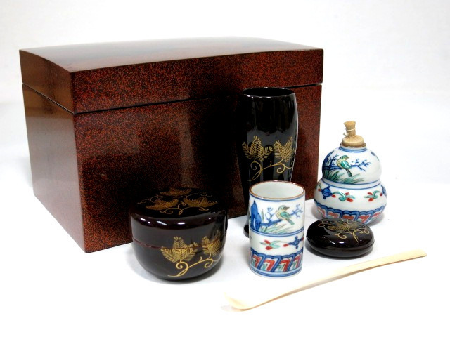 茶道具 木製・輪島溜め塗り 徒然棚 つれづれ棚