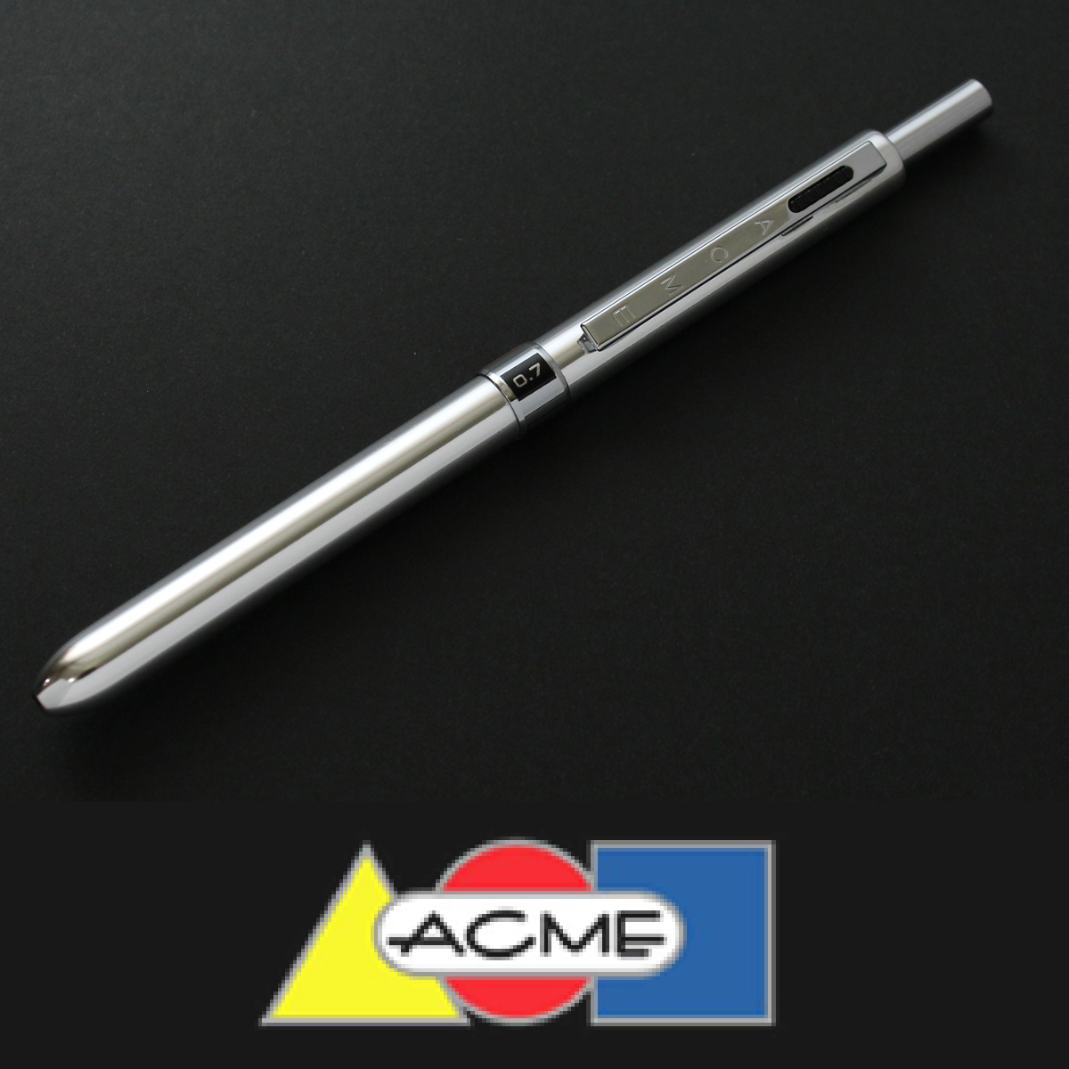 7670◆ACMEアクメ◆4ファンクションペン◆定価5，500円◆世界最細～ボールペン＆シャーペン＆蛍光ペン＆タッチペン◆MERCURY◆新品