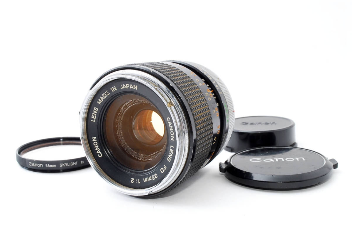 ★実用品★ Canon キヤノン FD 35mm F2 一眼レフ用 広角単焦点 レンズ D39