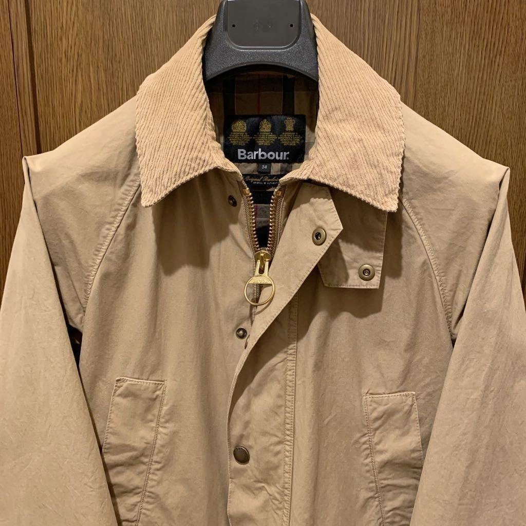 【美品】春物☆Barbour☆バブアー☆ビデイルSL☆34☆コットン☆オーバーダイド☆ベージュ