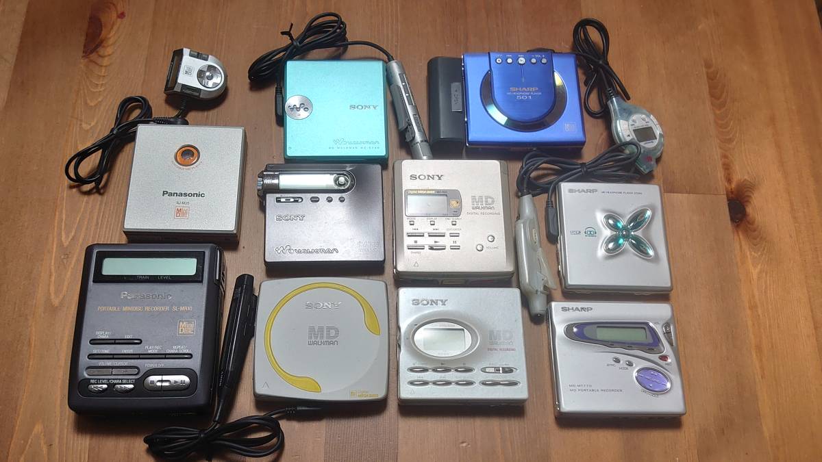 SONY/Panasonic/SHARP ポータブル MDプレーヤー 動作未確認 ジャンク 
