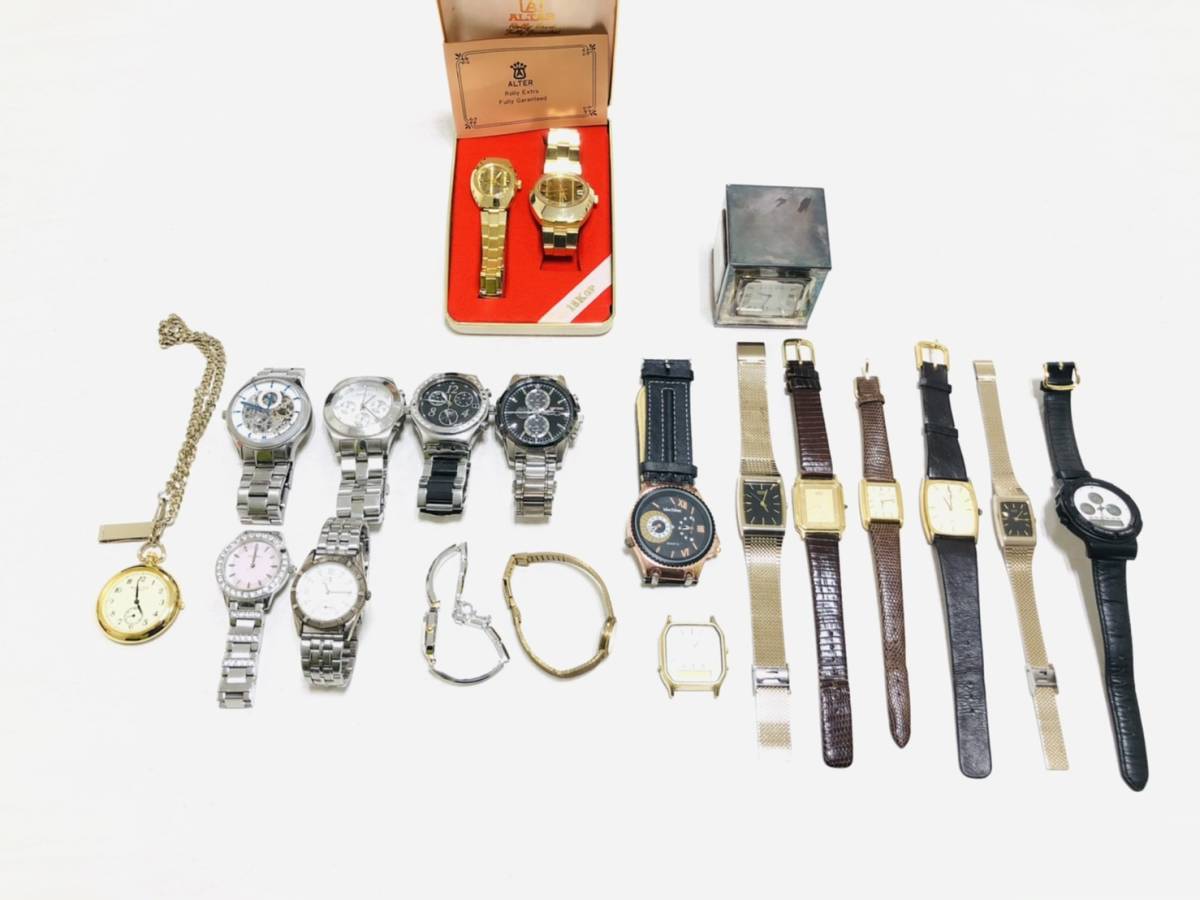  IK9081 1円 時計おまとめ SEIKO セイコー FOSSIL フォッシル Swatch スウォッチ CITIZEN シチズン等々 ジャンク品(アナログ（クォーツ式）)｜売買されたオークション情報、yahooの商品情報をアーカイブ その他